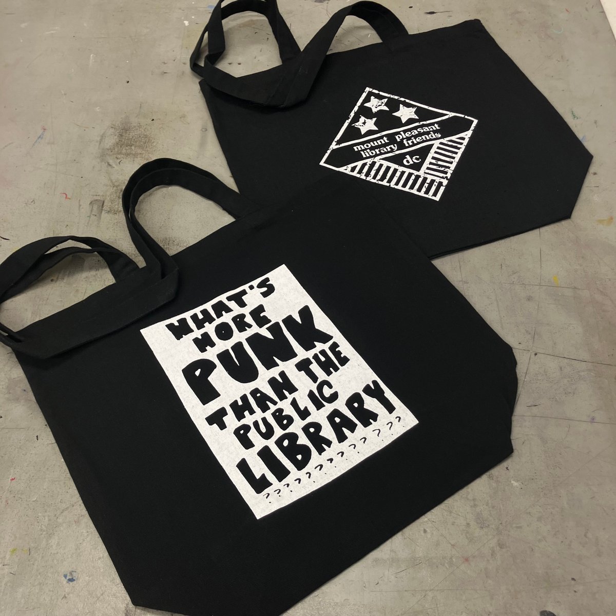 What's More Punk? Black Totebag | Mount Pleasant Library Friends
